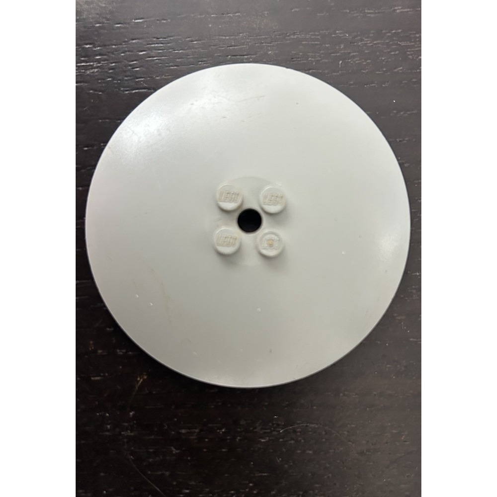 Lego Radar Bowl 2.5" Gray Light Gray Dish‎ Inverted Solid Studs Part # 001 Vinyl - Picture 1 of 3